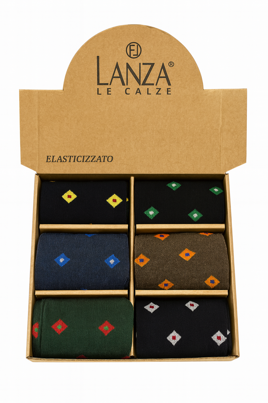 LANZA calze fantasia rombi