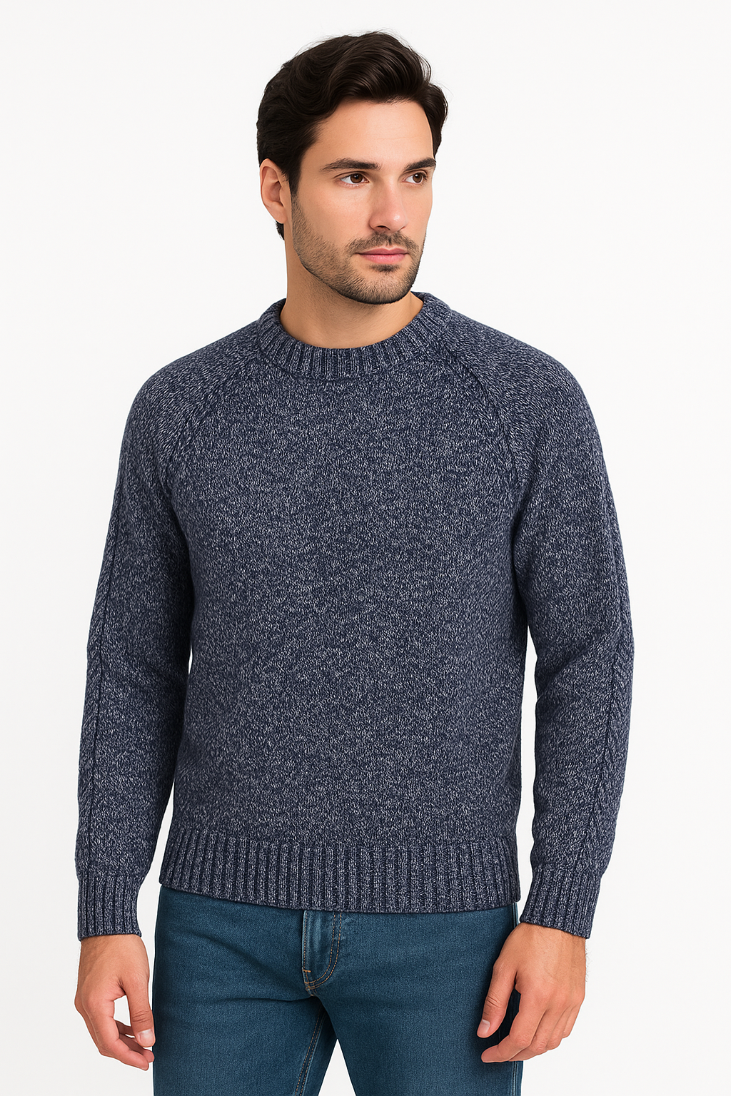 Blu Cashmere maglione melange
