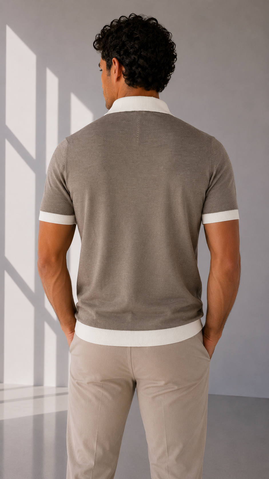MASQ Polo misto lino