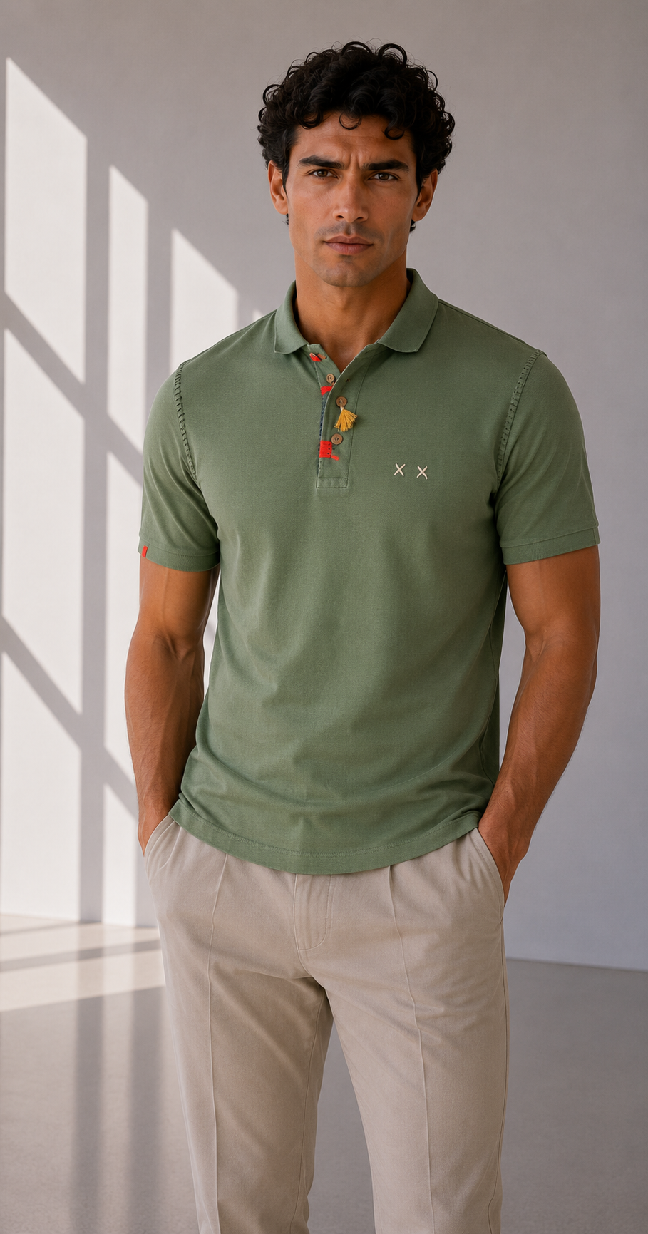 Project Polo con Bottone Particolare