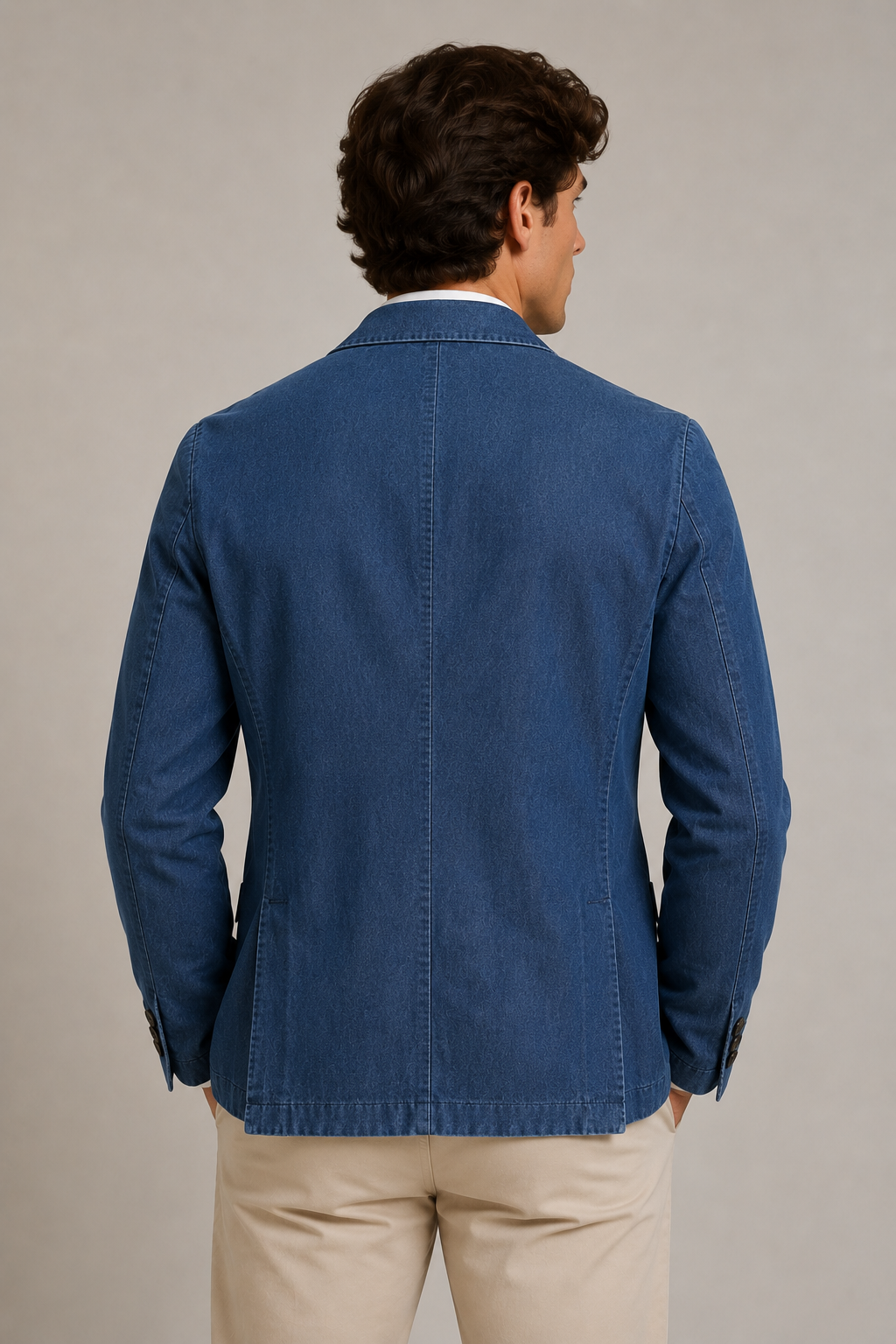 GALÀ Giacca doppio petto Effetto Jeans