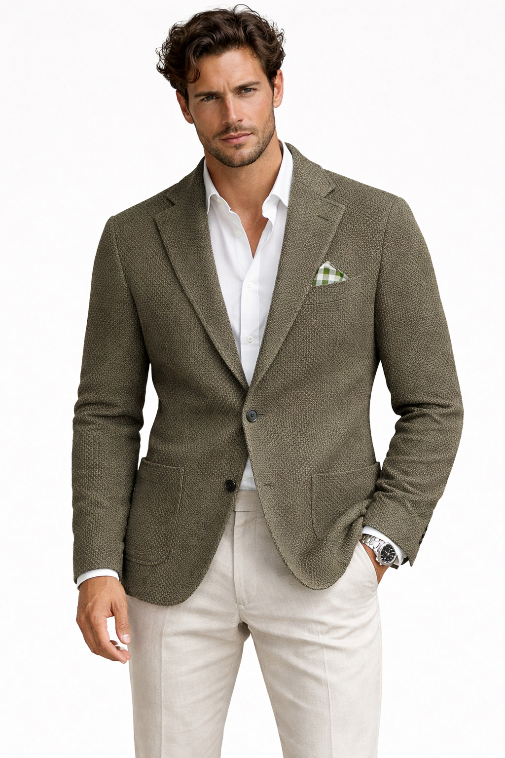 BOB giacca in maglia mono petto