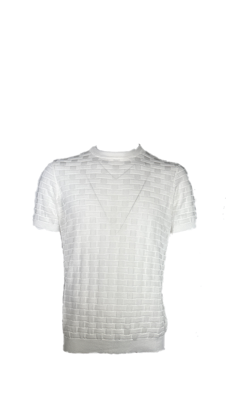 Blu Cashmere T-shirt in filo