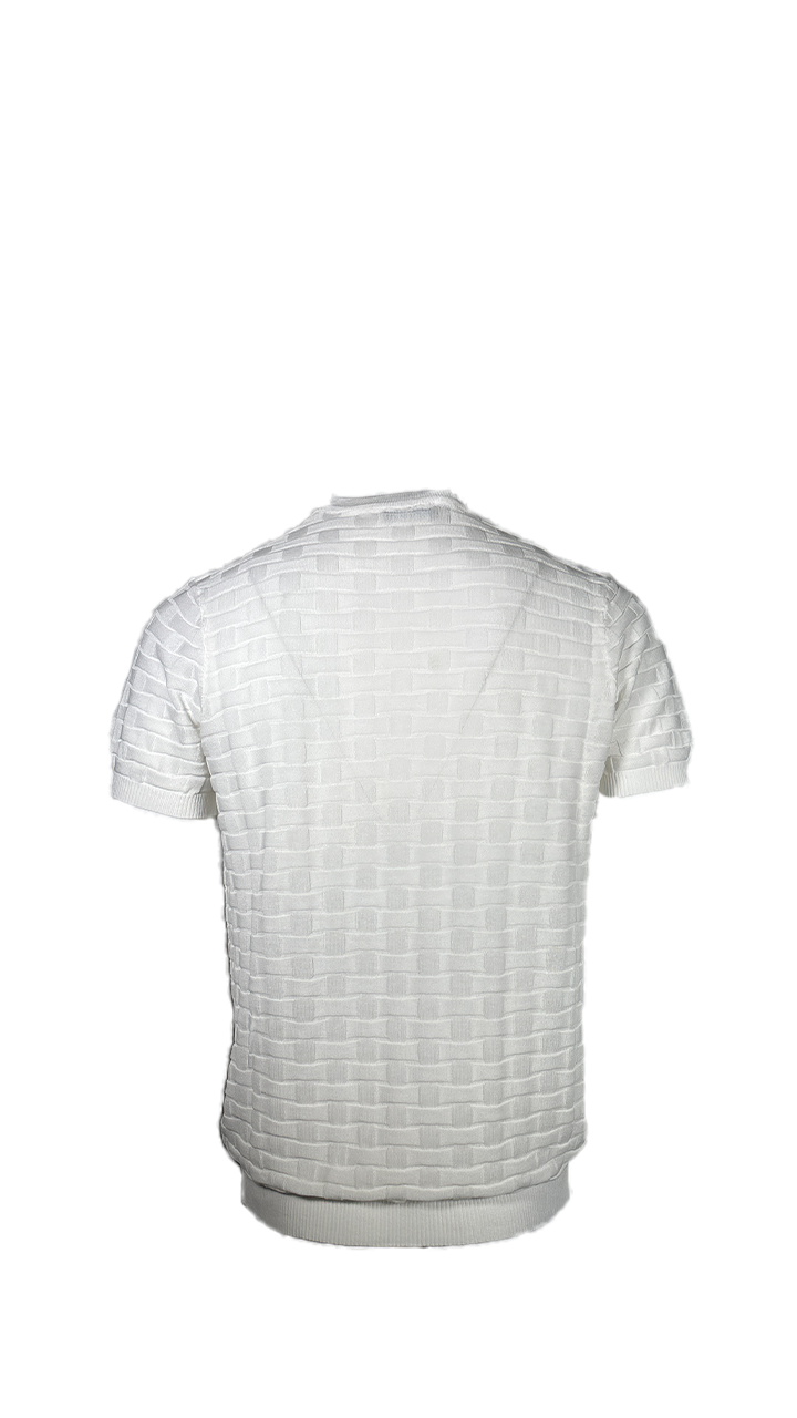 Blu Cashmere T-shirt in filo