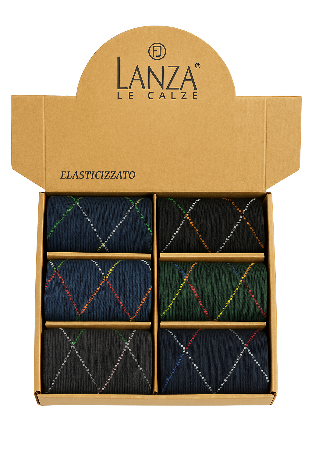 LANZA calze fantasia rombi