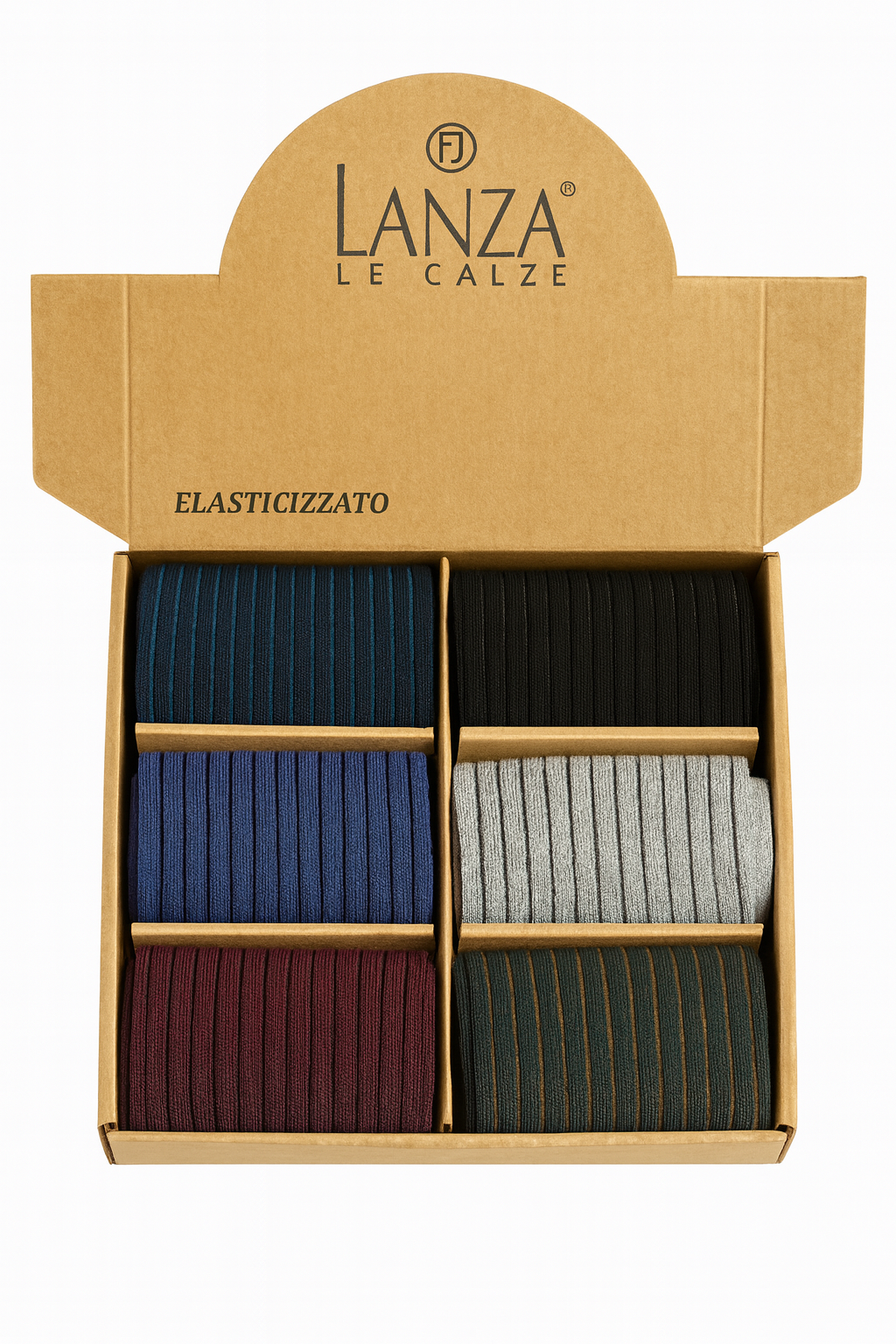 LANZA calze fantasia costine