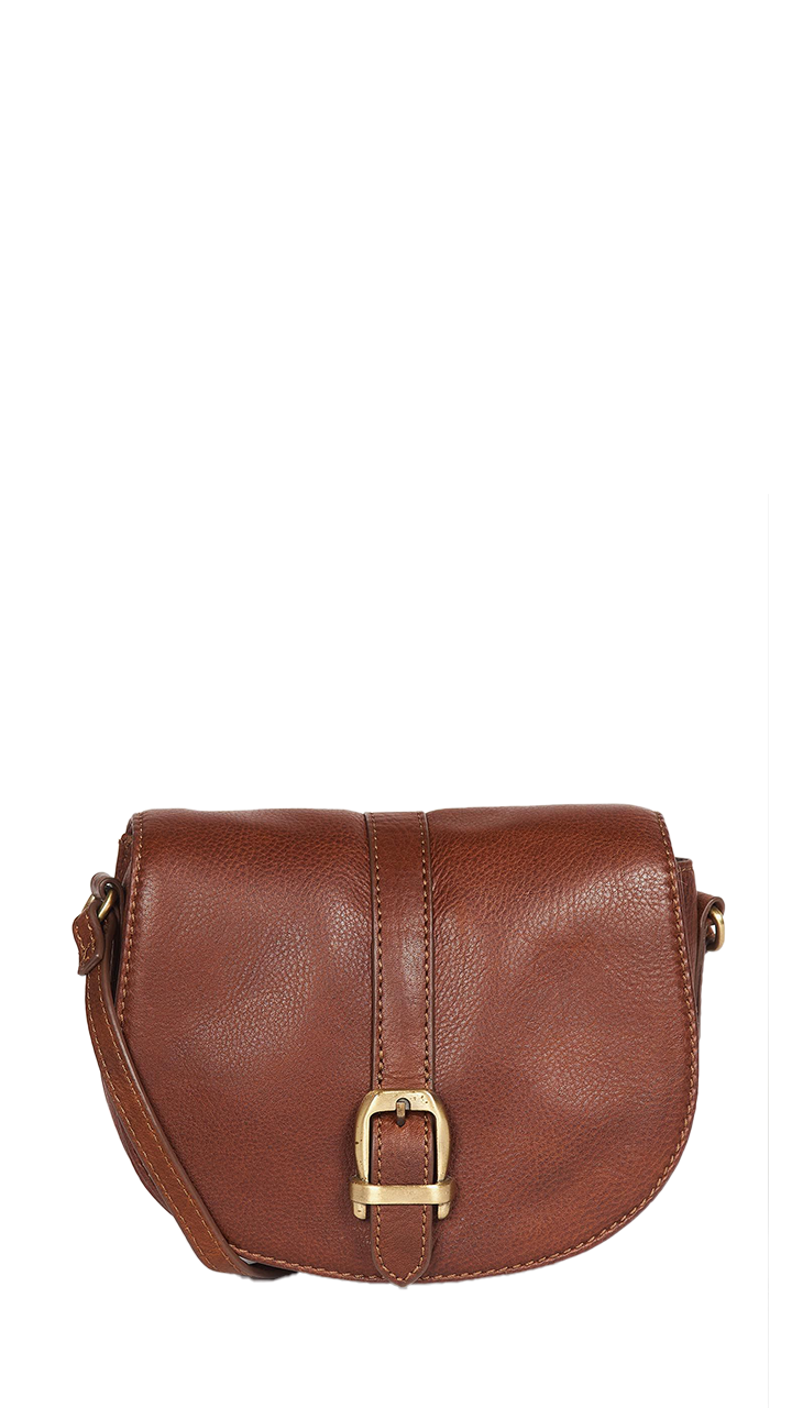 Barbour Laire leather saddle bag