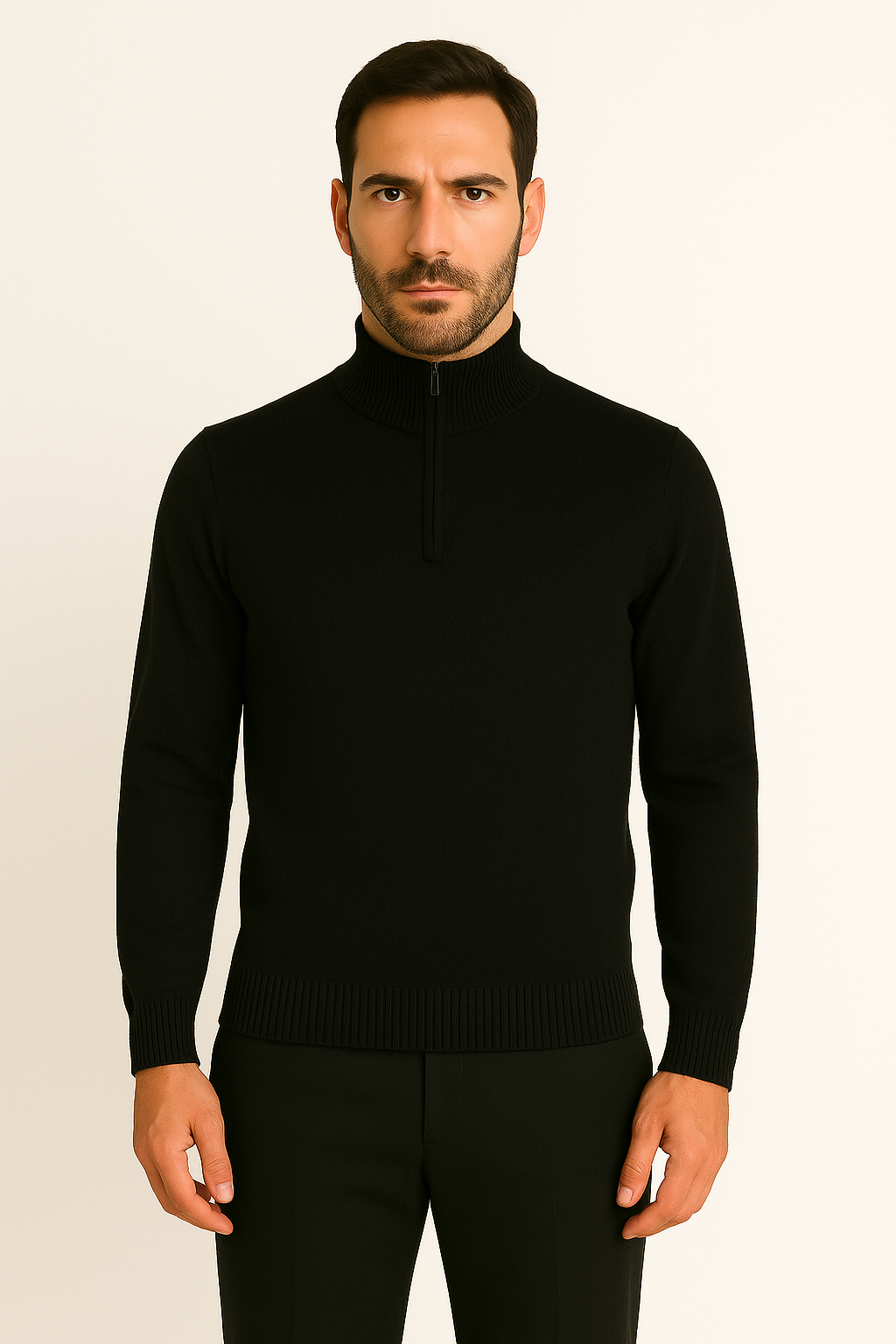 MASQ Lupetto con mezza zip