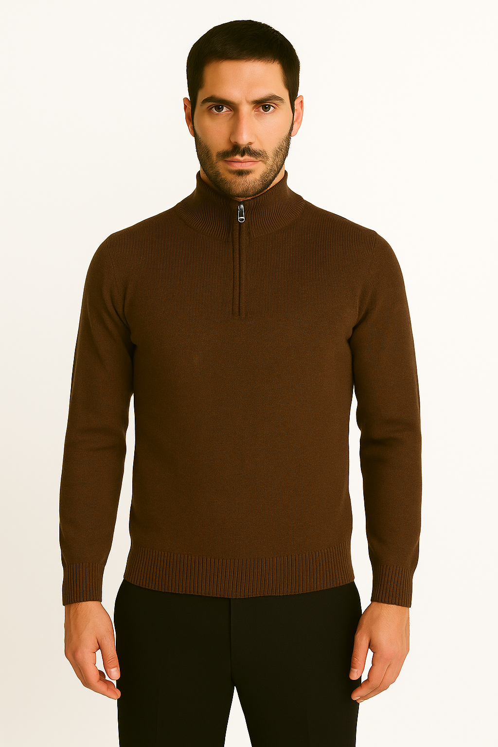 MASQ Lupetto con mezza zip