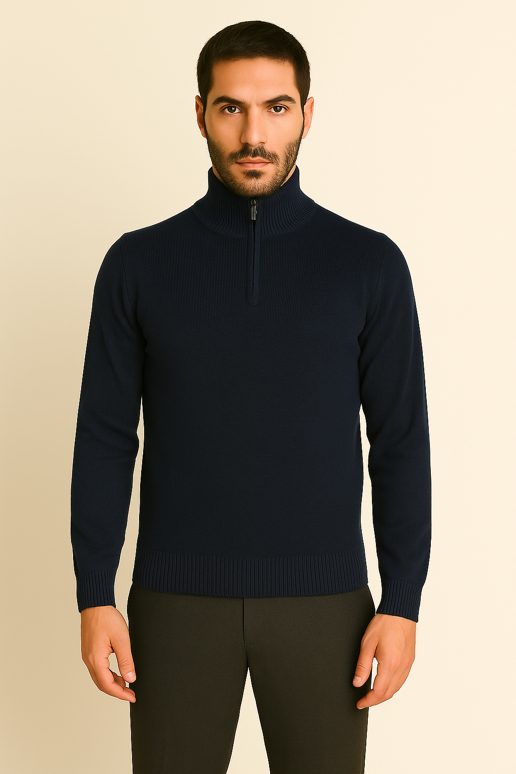 MASQ Lupetto con mezza zip