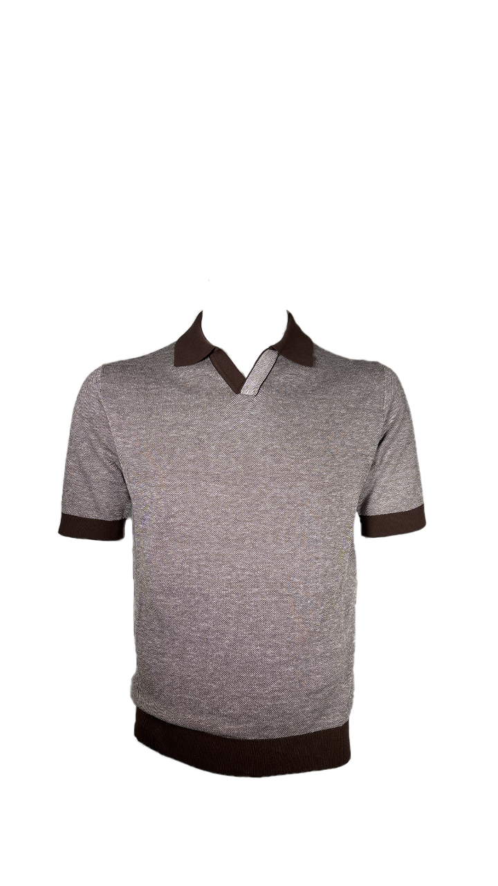 MASQ M2026 Polo m/c senza bottoni Uomo