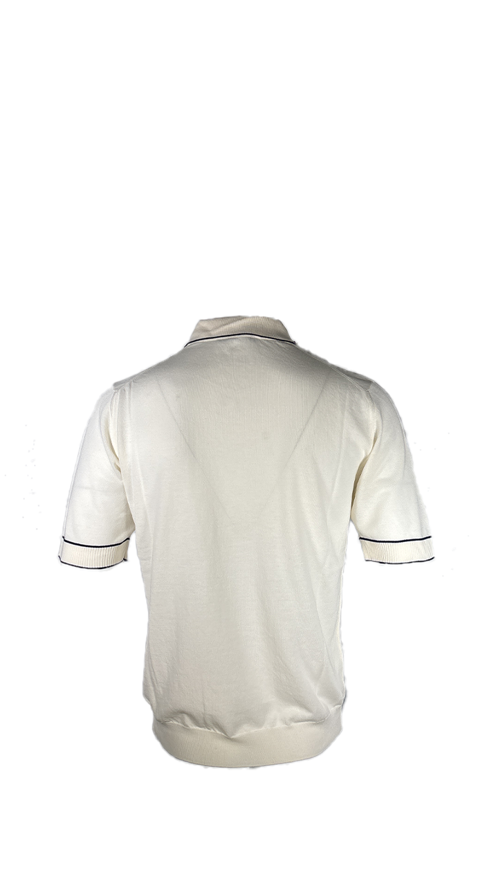 MASQ Polo con orlo colorato