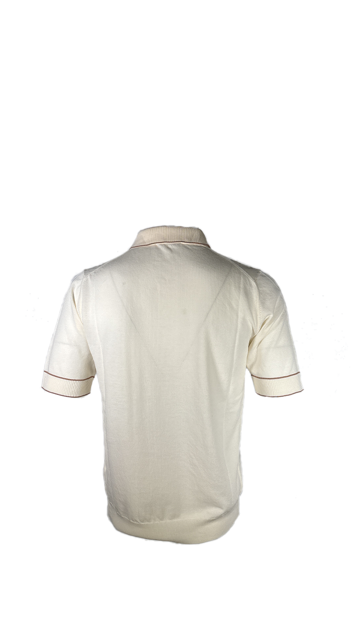 MASQ Polo con orlo colorato
