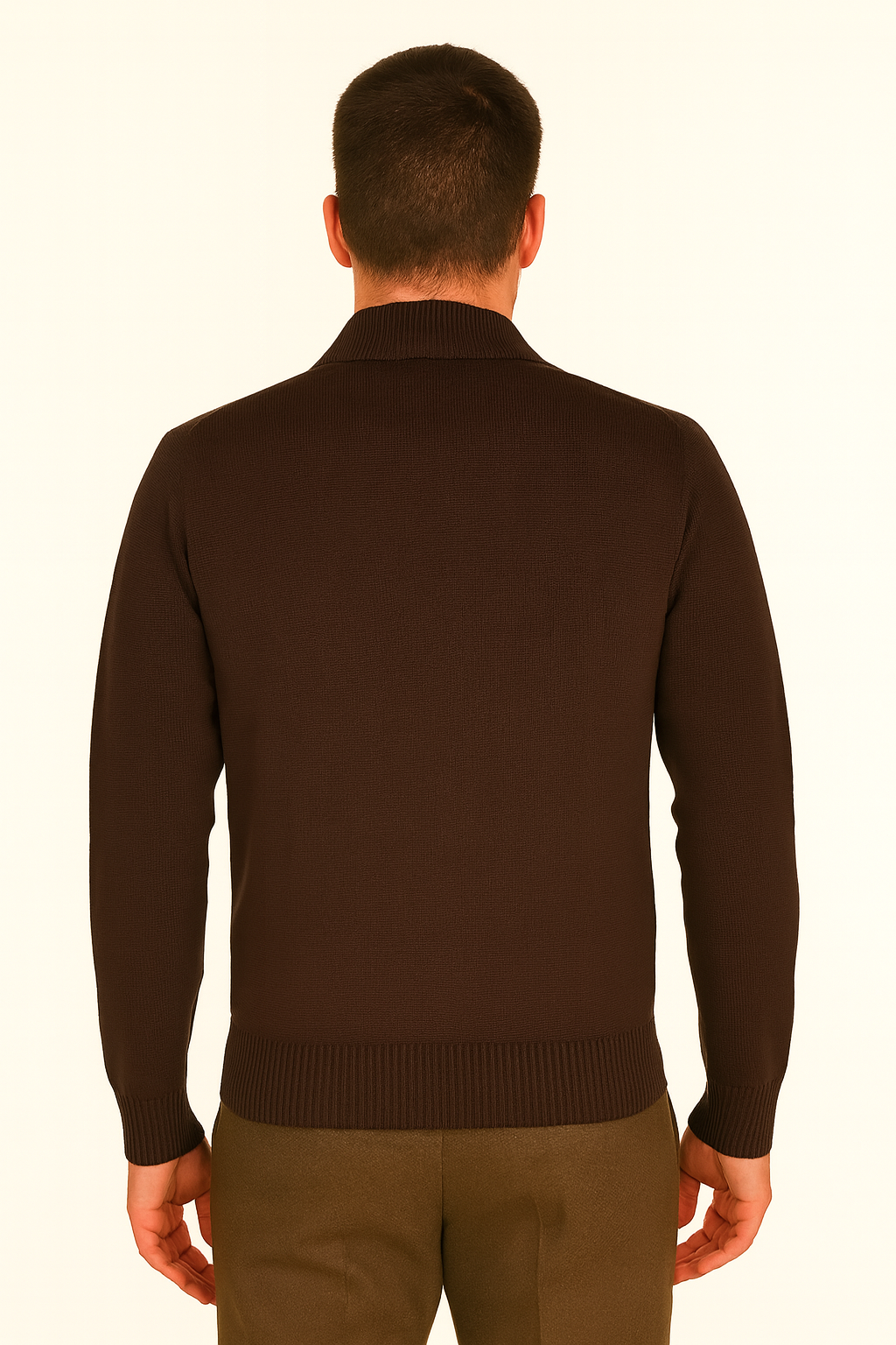 MASQ Cardigna con collo camicia