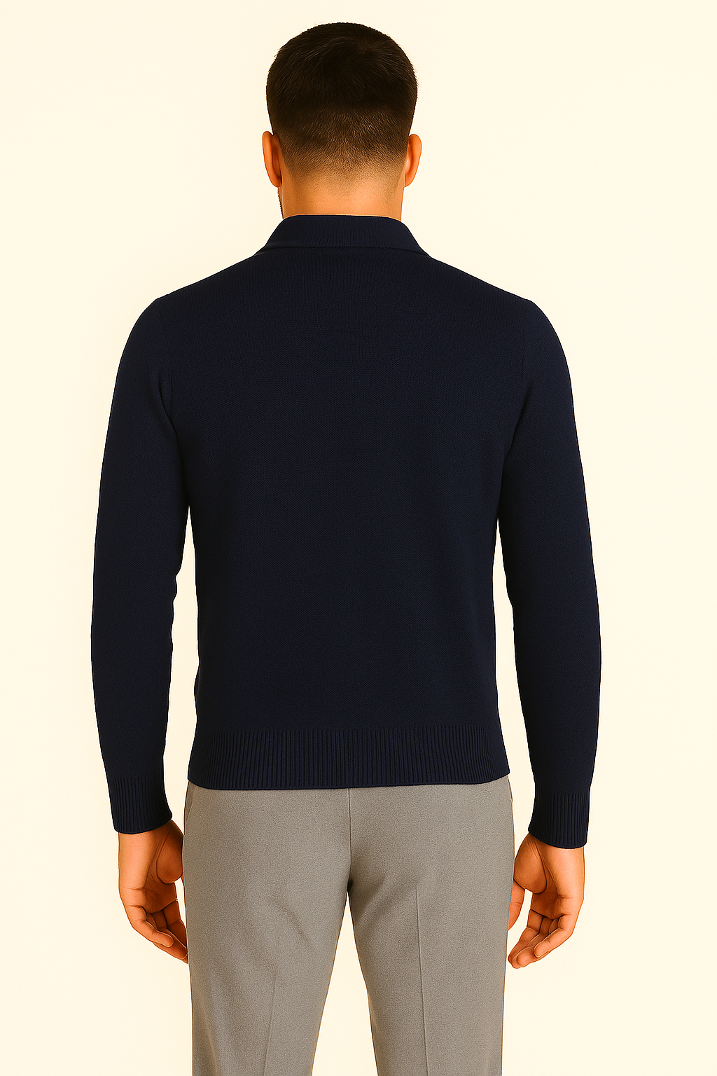 MASQ Cardigna con collo camicia