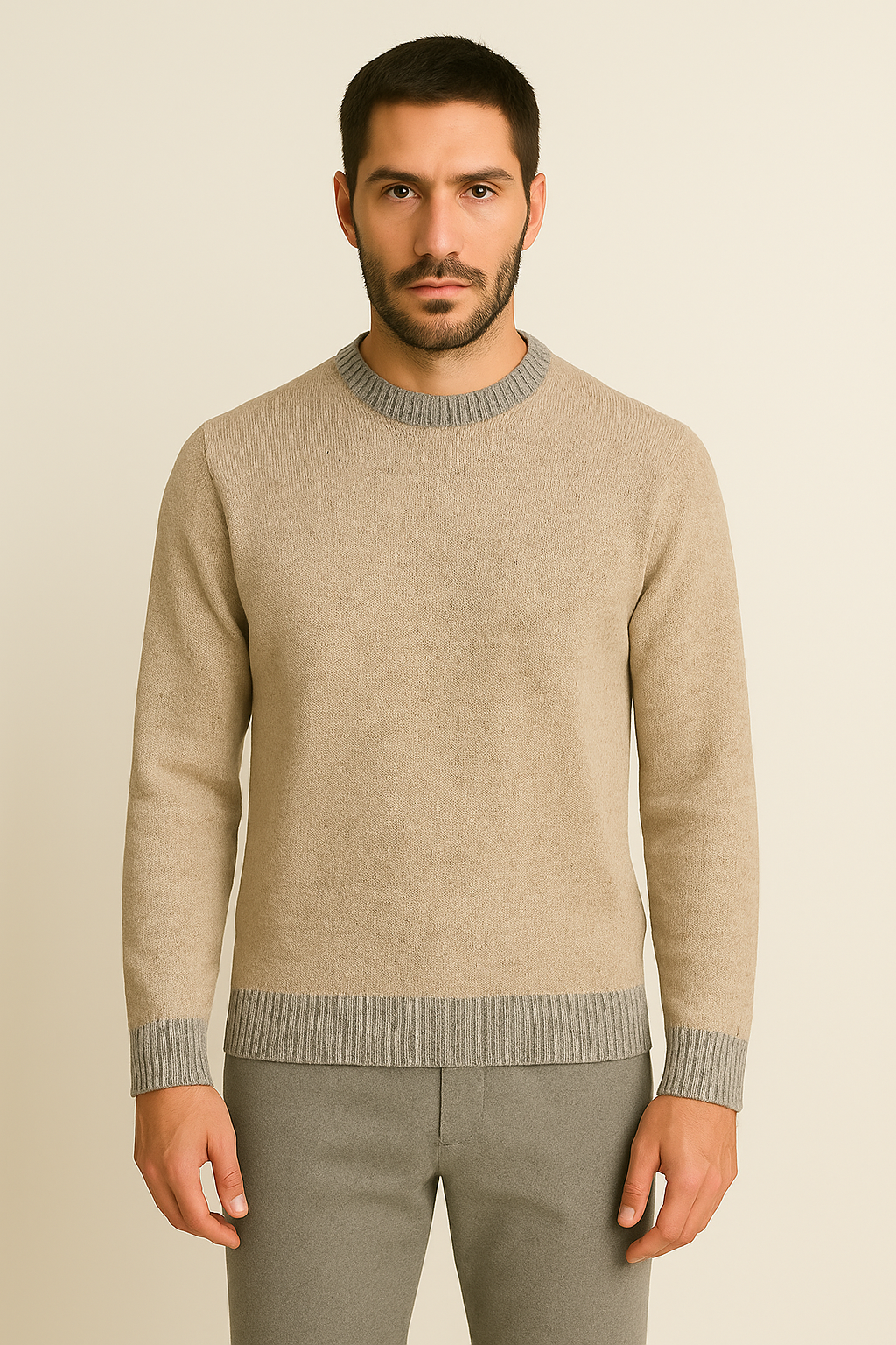 MASQ Maglione effetto tweed