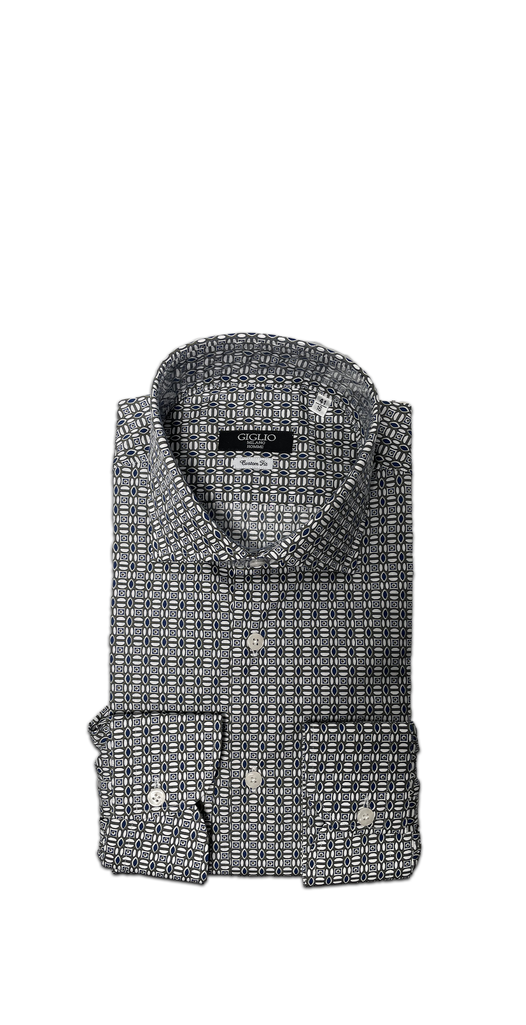 Giglio Milano Camicia Fantasia Foglia