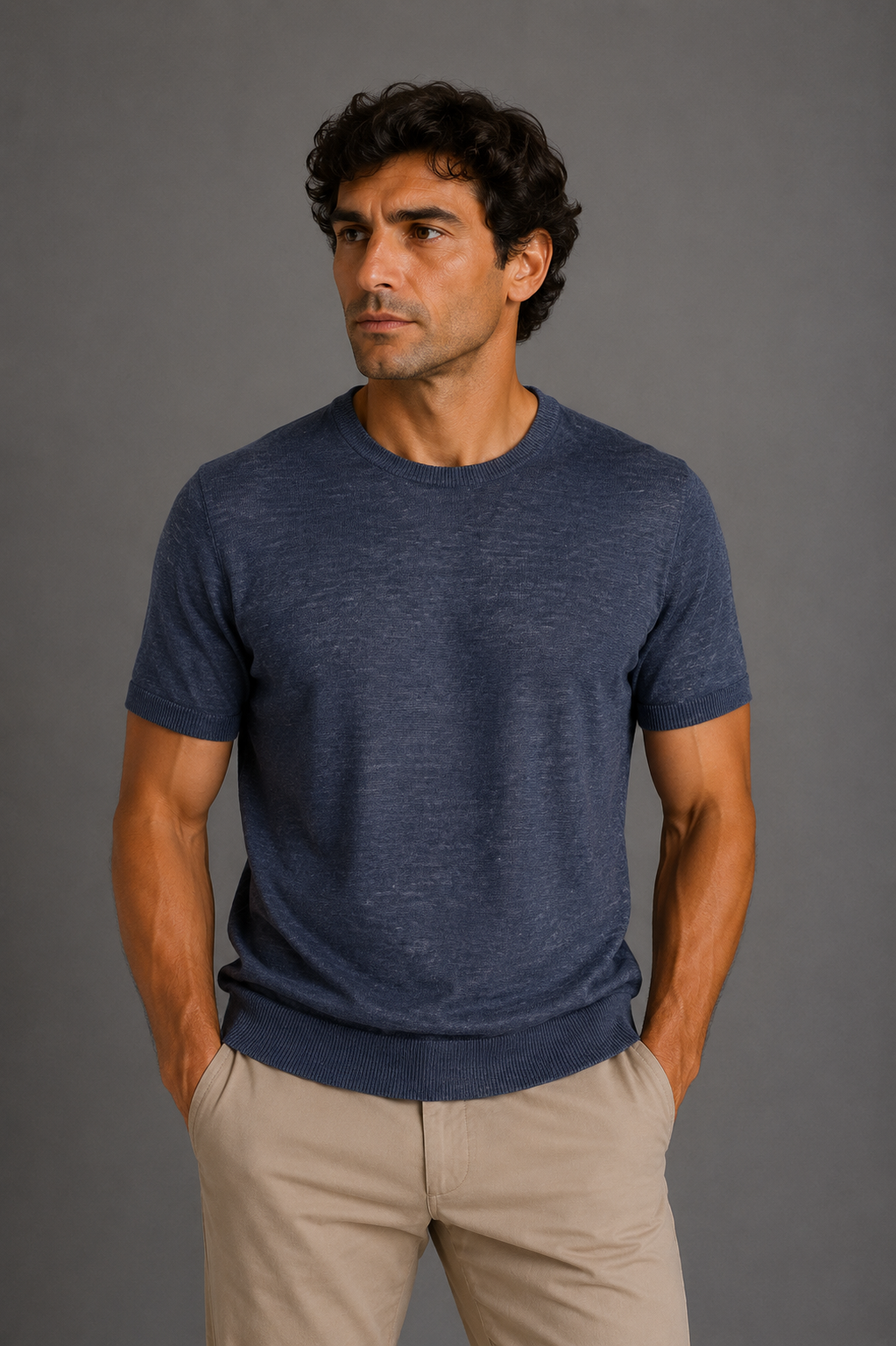 MASQ T-shirt in puro Lino