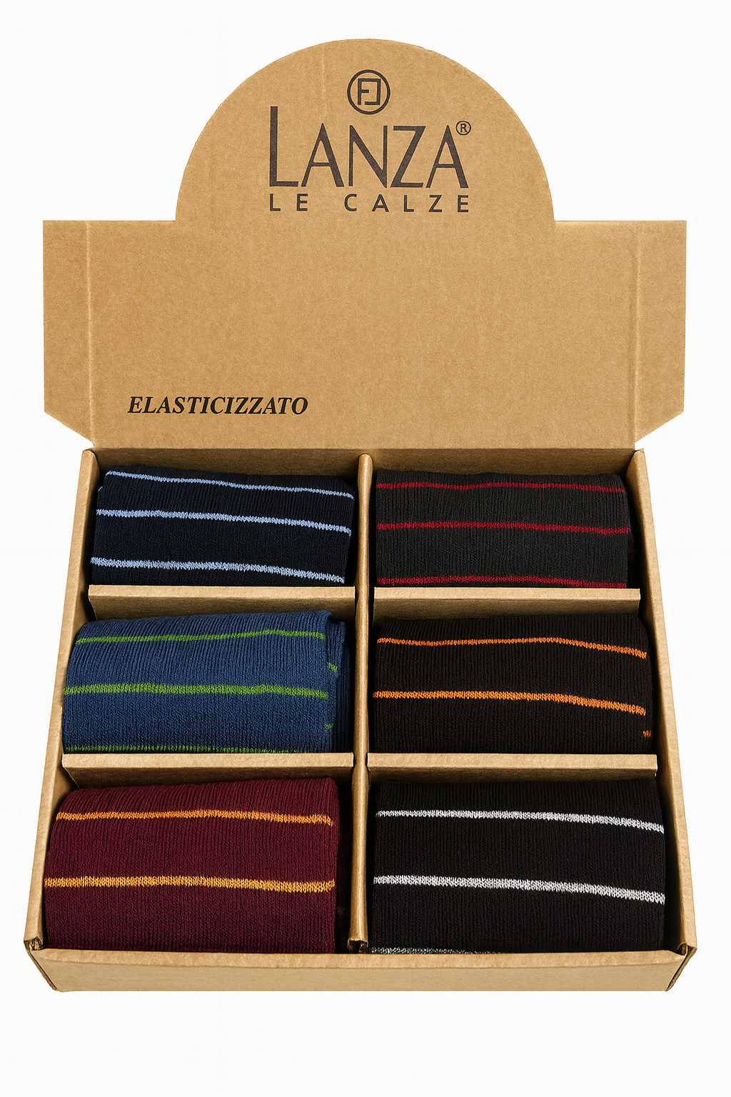 LANZA calze fantasia a righe