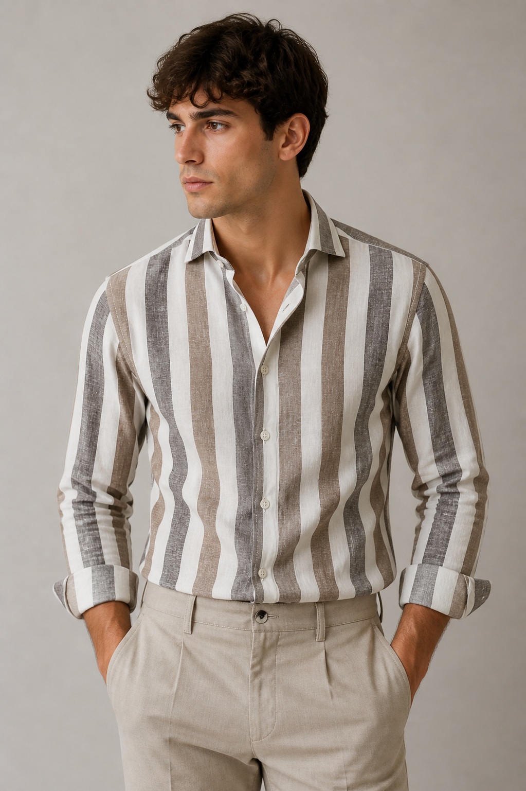 Giglio Milano Camicia a righe larghe