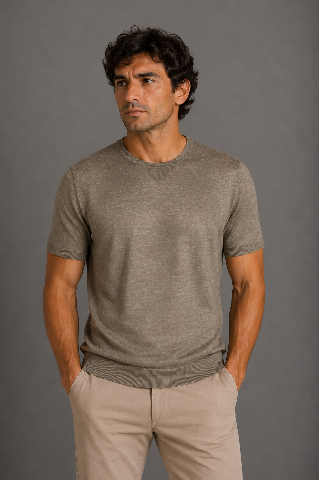 MASQ T-shirt in puro Lino