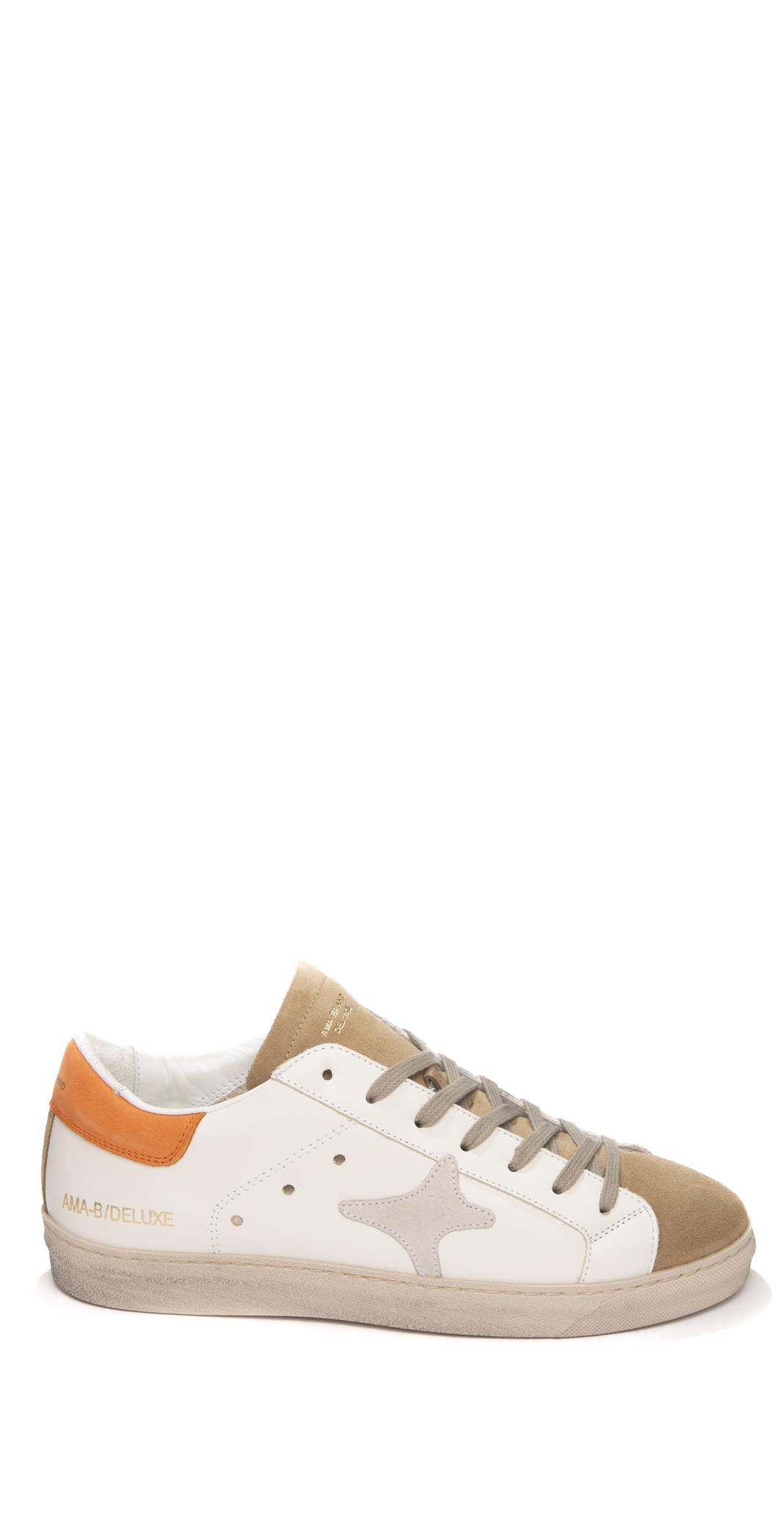 Ama Brand Sneakers con Dettagli Arancione