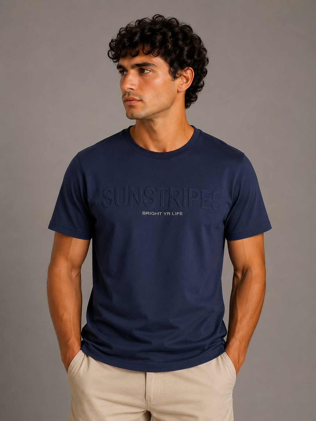 Sunstripes T-shirt  con logo