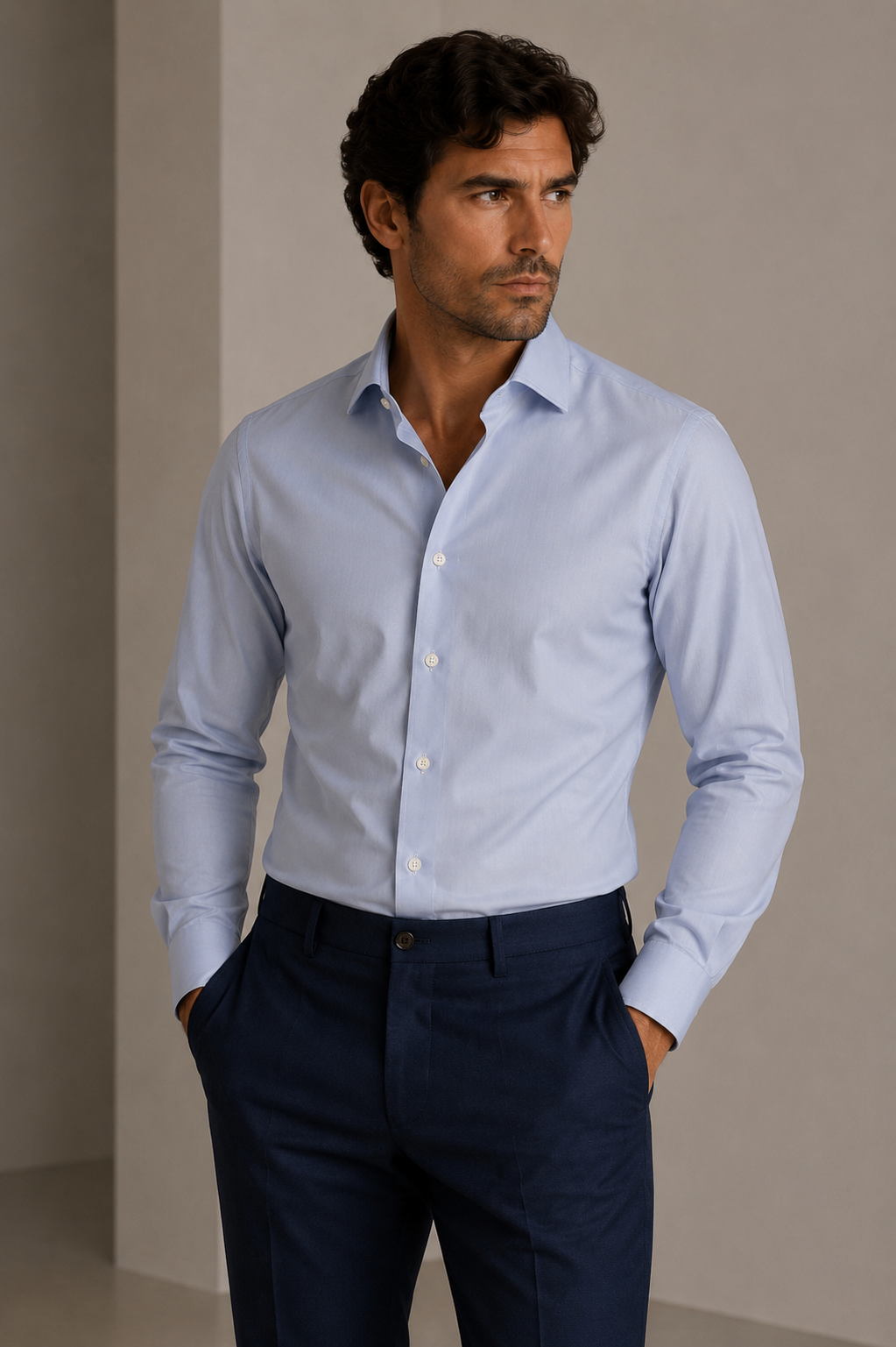 Giglio Milano Camicia Celeste