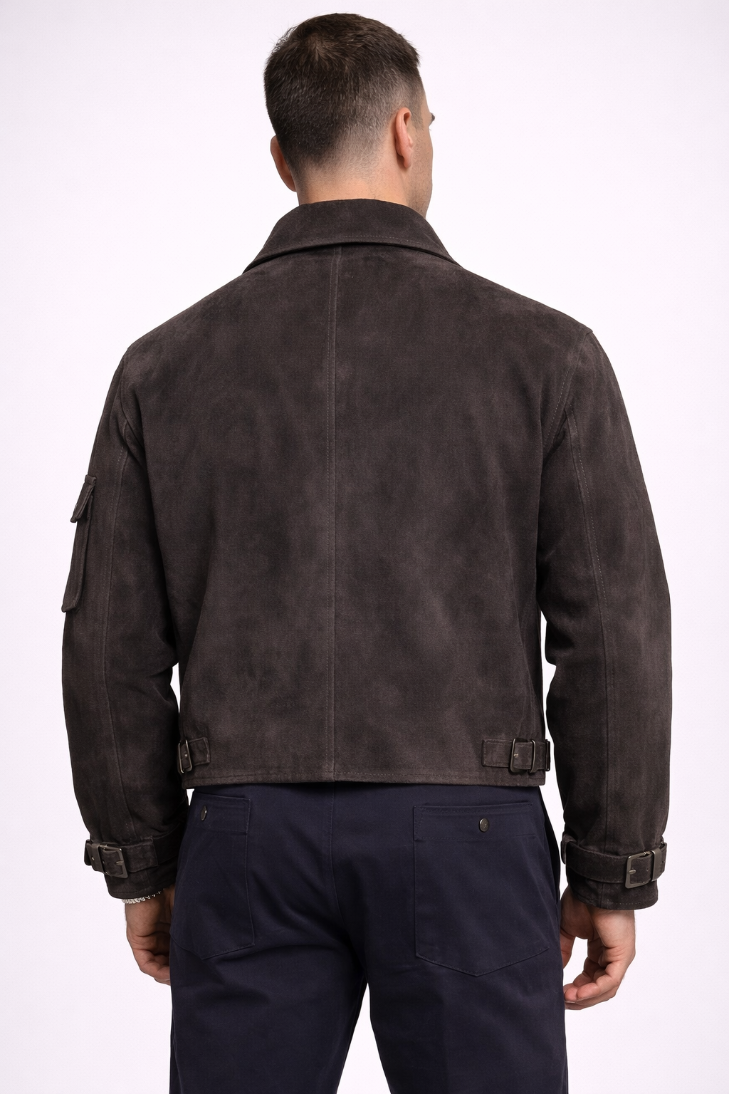 Giglio Milano giubbotto in camoscio cropped