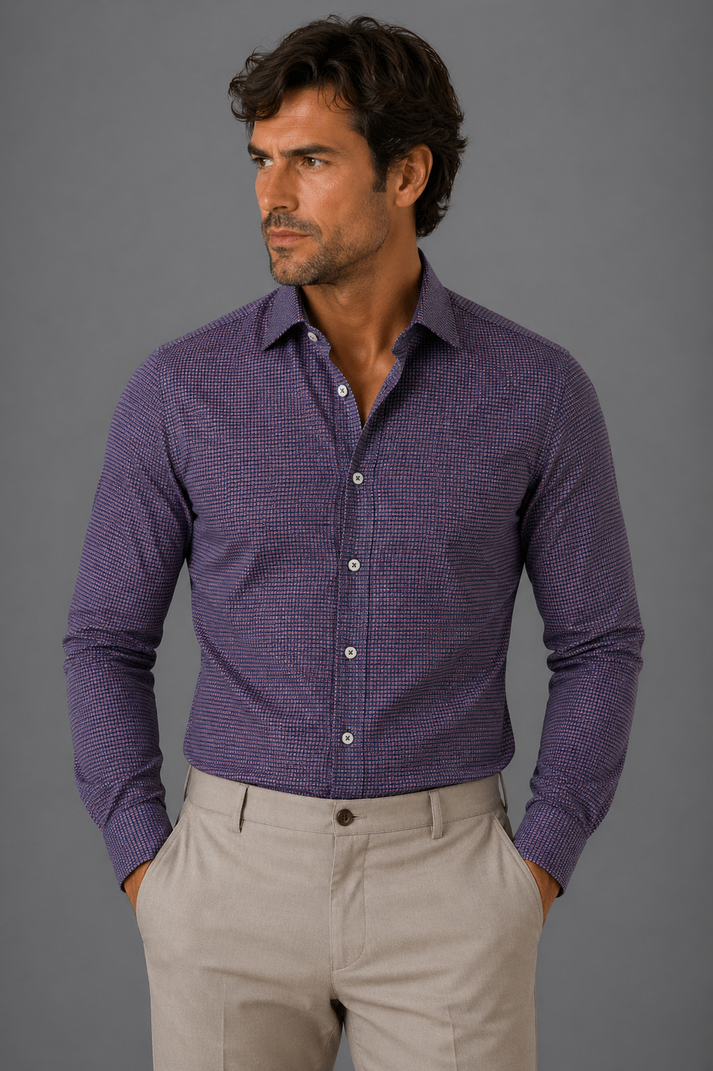 Giglio Milano Camicia con microlavorazione