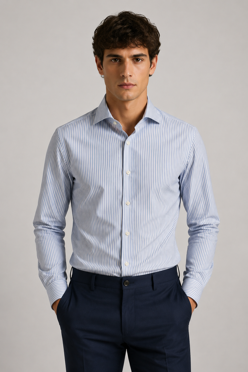 Giglio Milano Camicia mille righe larghe