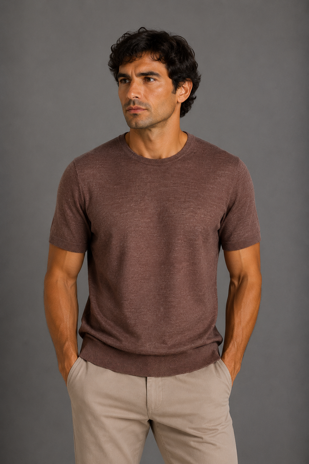MASQ T-shirt in puro Lino