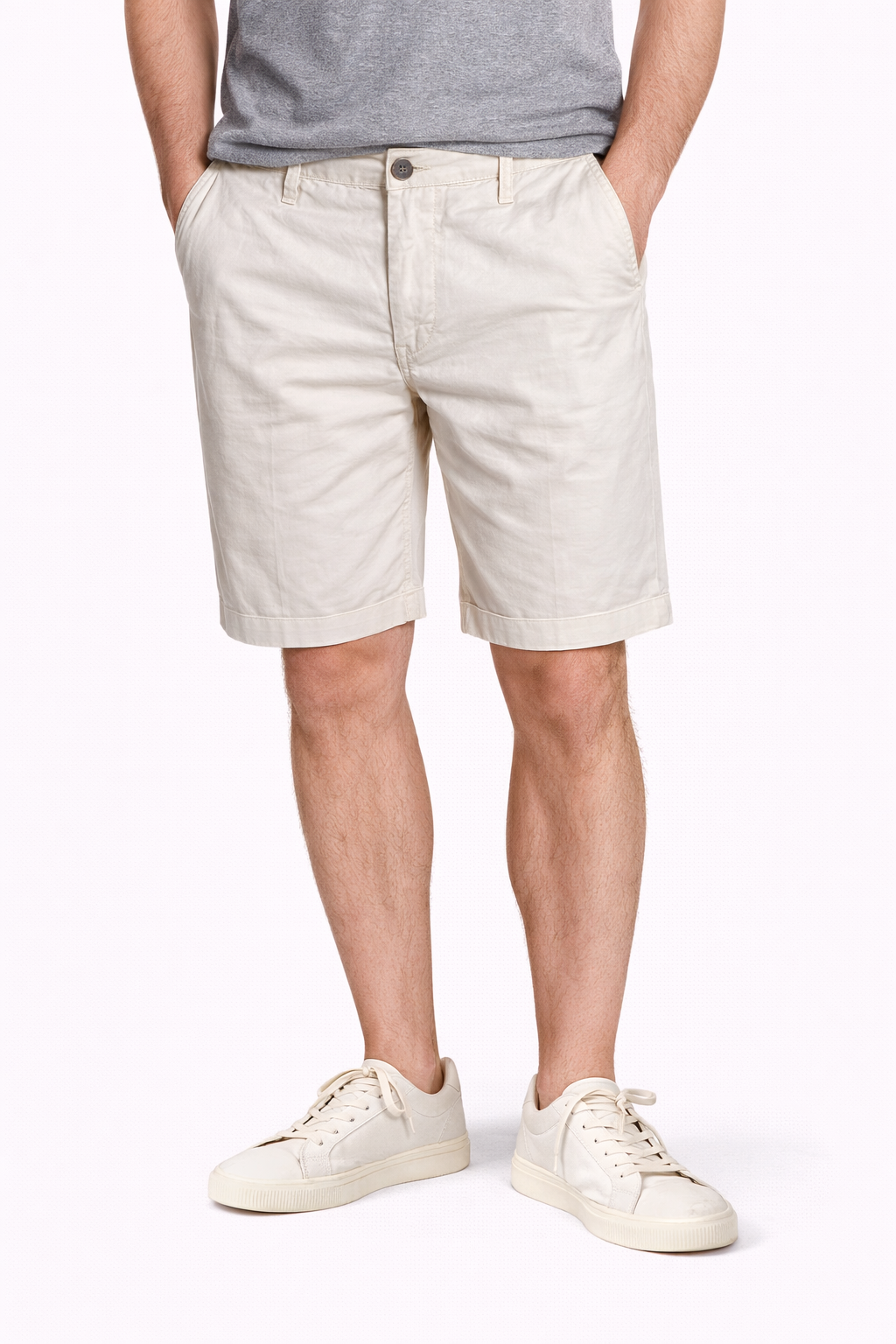 40 WEFT Bermuda in mito lino con la coulisse