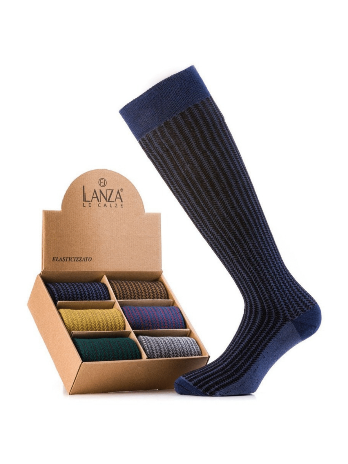 LANZA calze fantasia spigata
