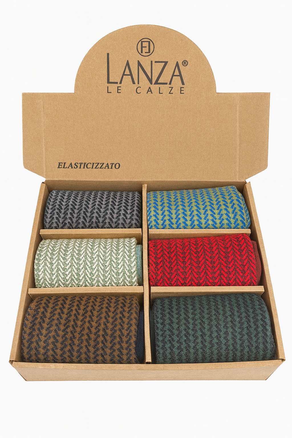 LANZA calze fantasia spigata