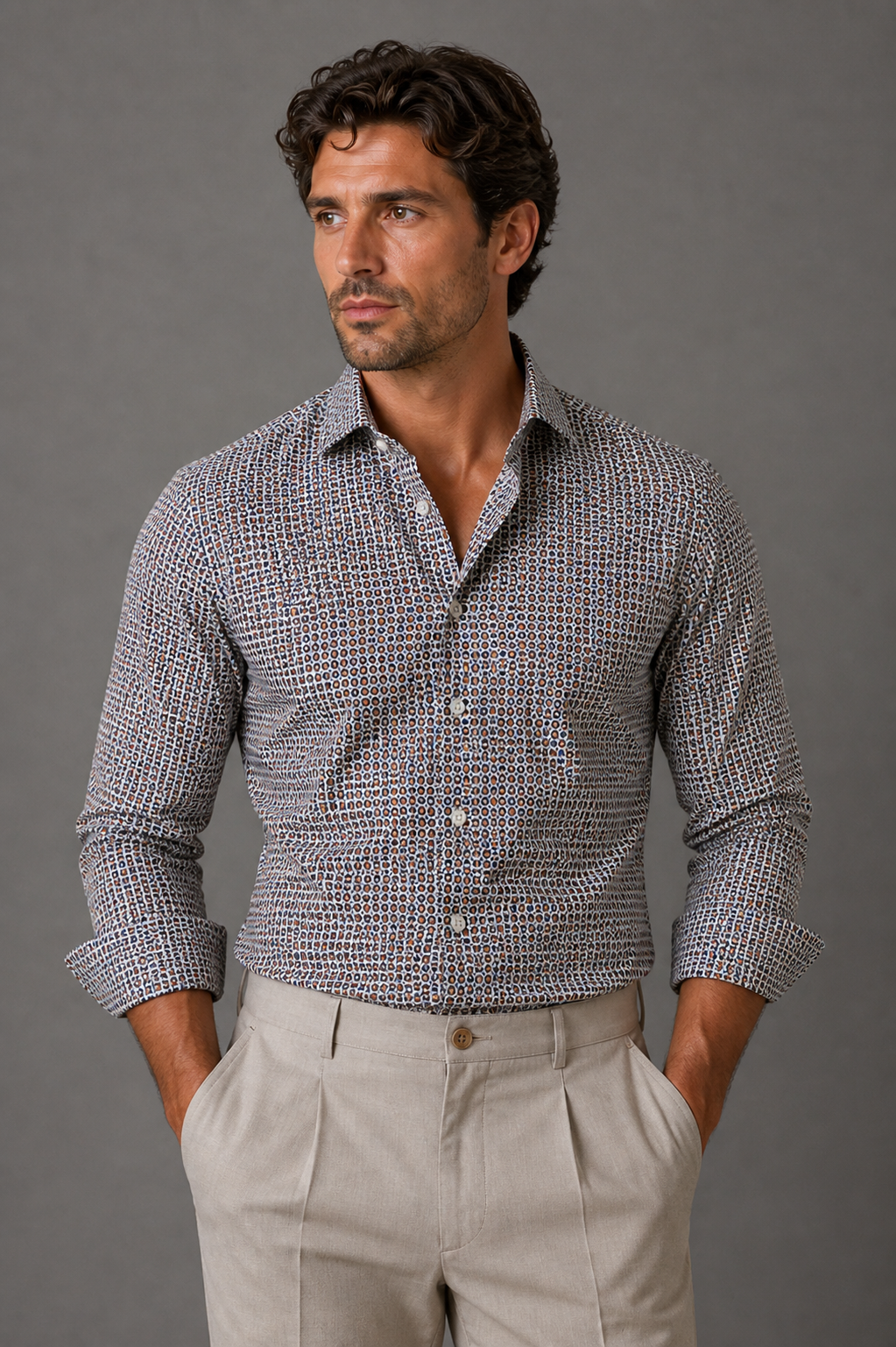 Giglio Milano Camicia Fantasia cerchio