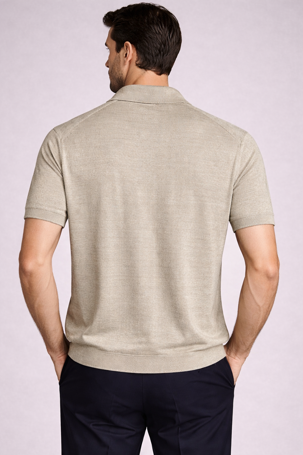 MASQ  POLO CAMICIA in lino  finezza 16