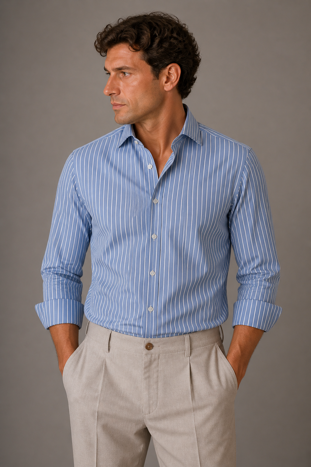 Giglio Milano Camicia Fondo Azzurro