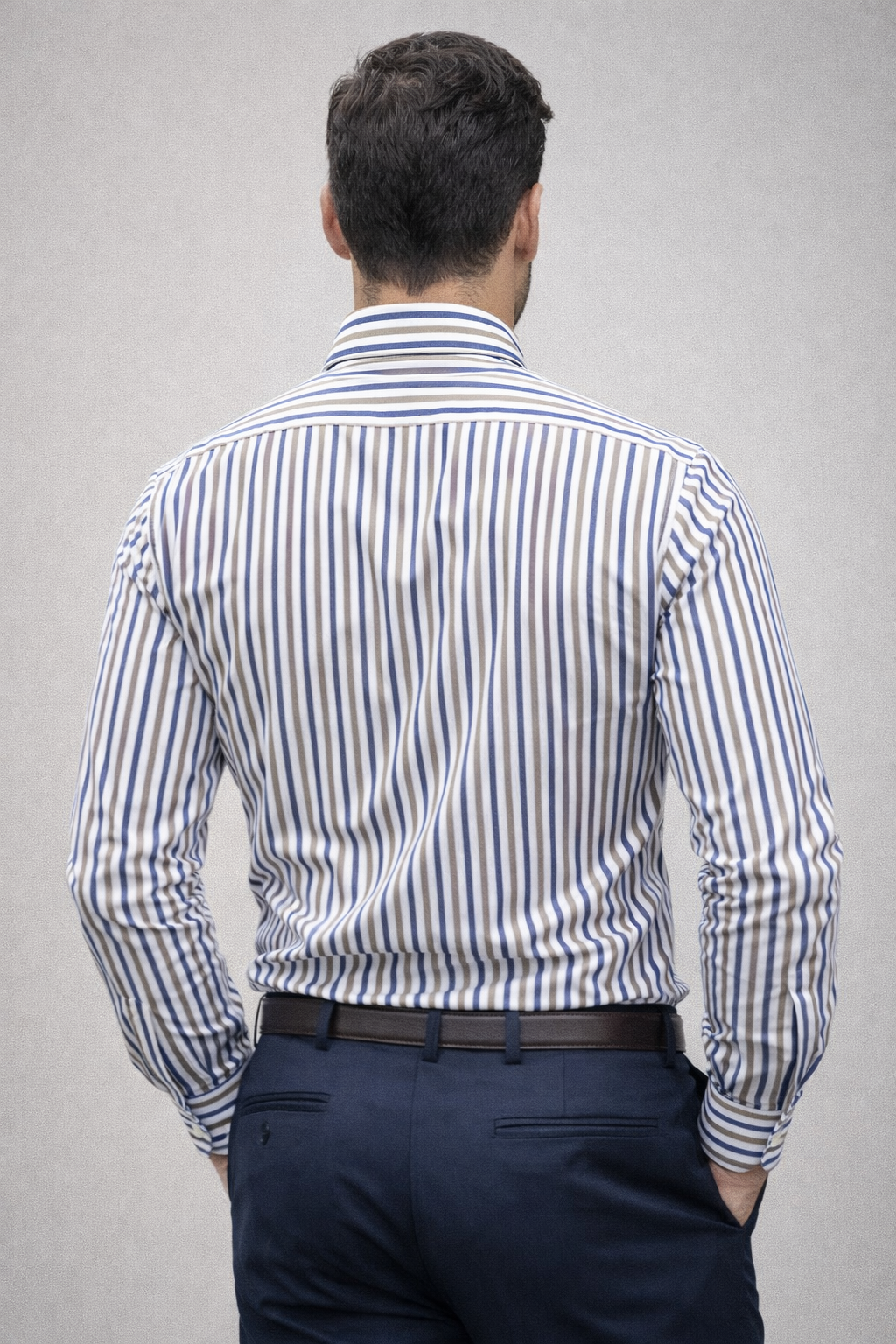 Giglio Milano camicia rigata  Gallipoli09