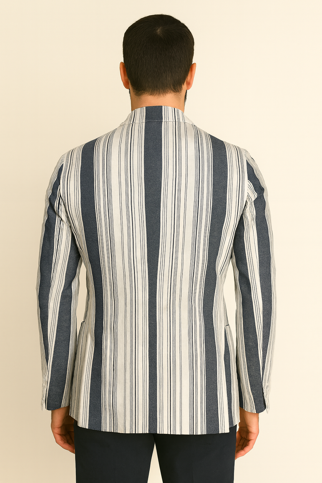 Maestrami Giacca a righe larghe