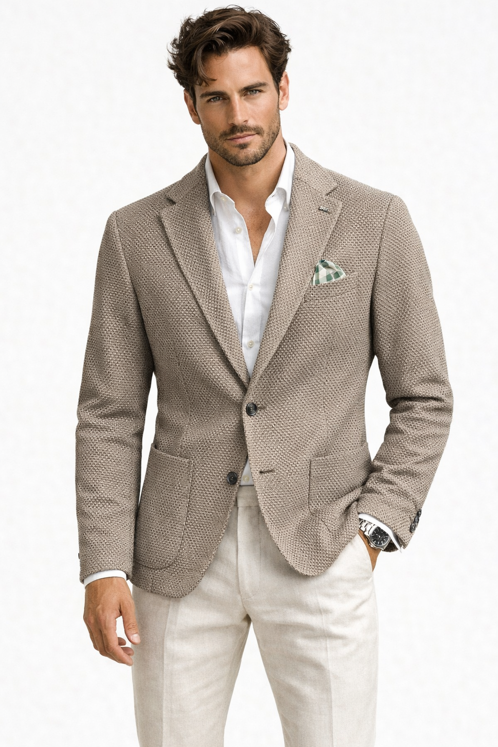 BOB  giacca  in maglia mono petto