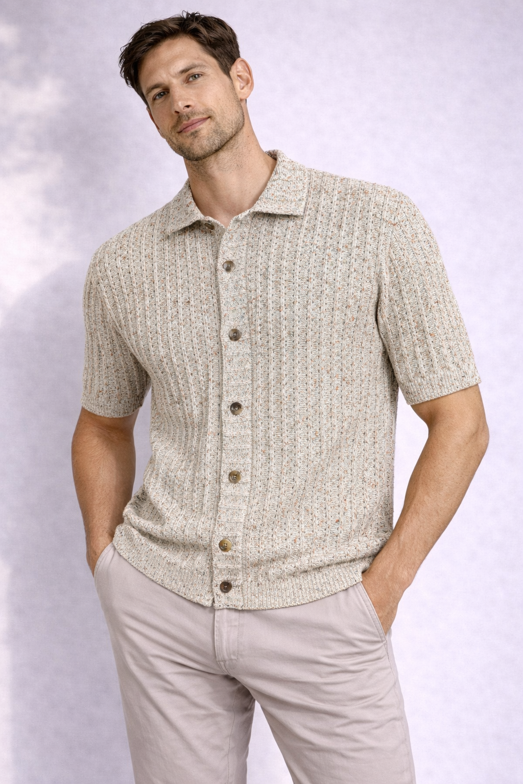 MASQ  Cardigan filato mélange