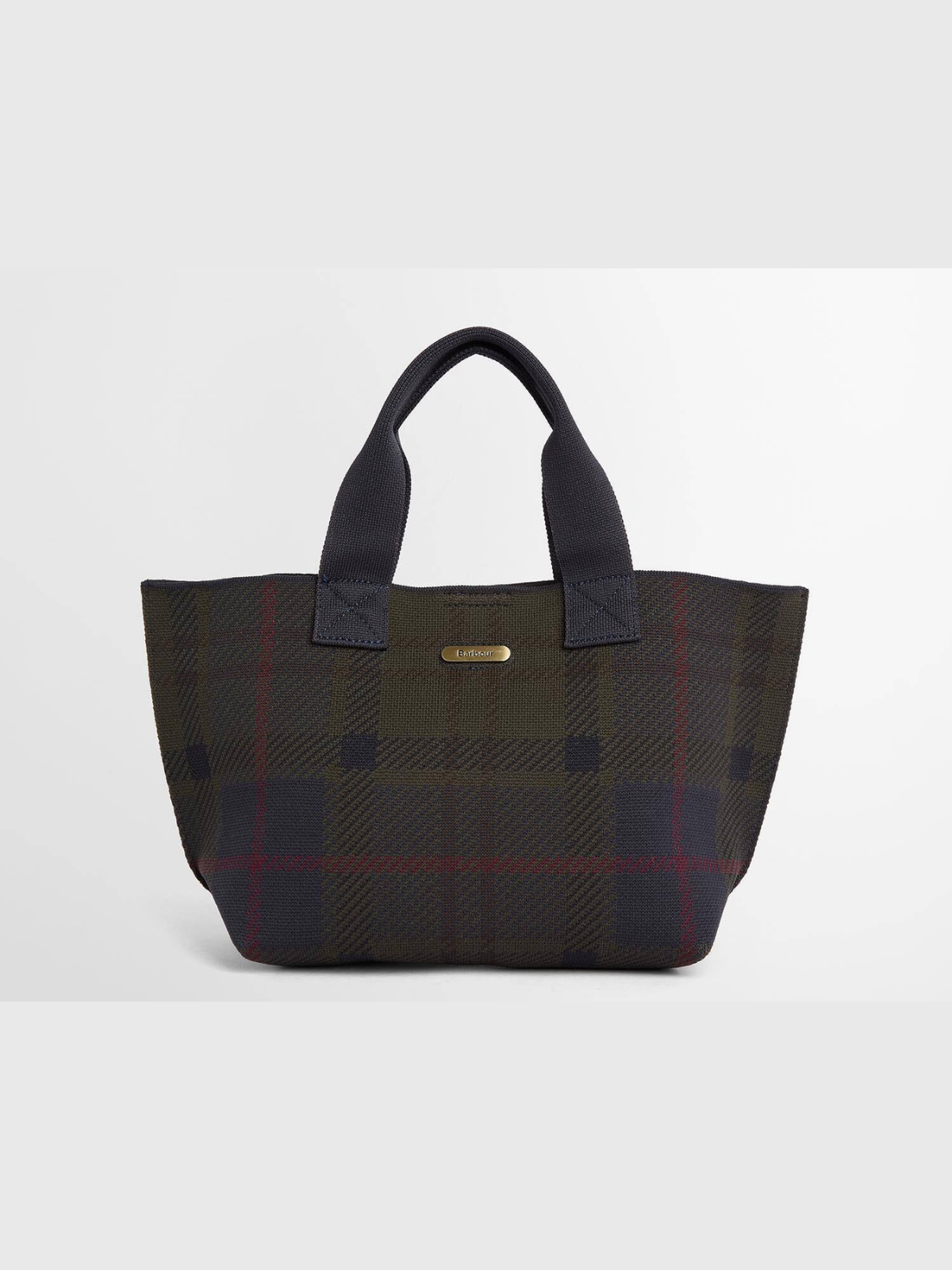 Barbour Layla tartan mini tote bag