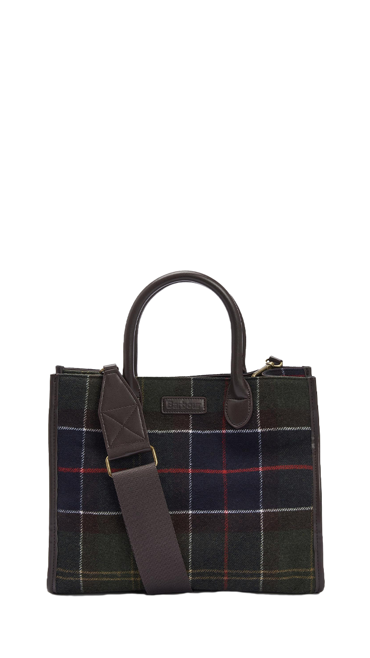 Barbour Borsa tote Barrhill in tartan