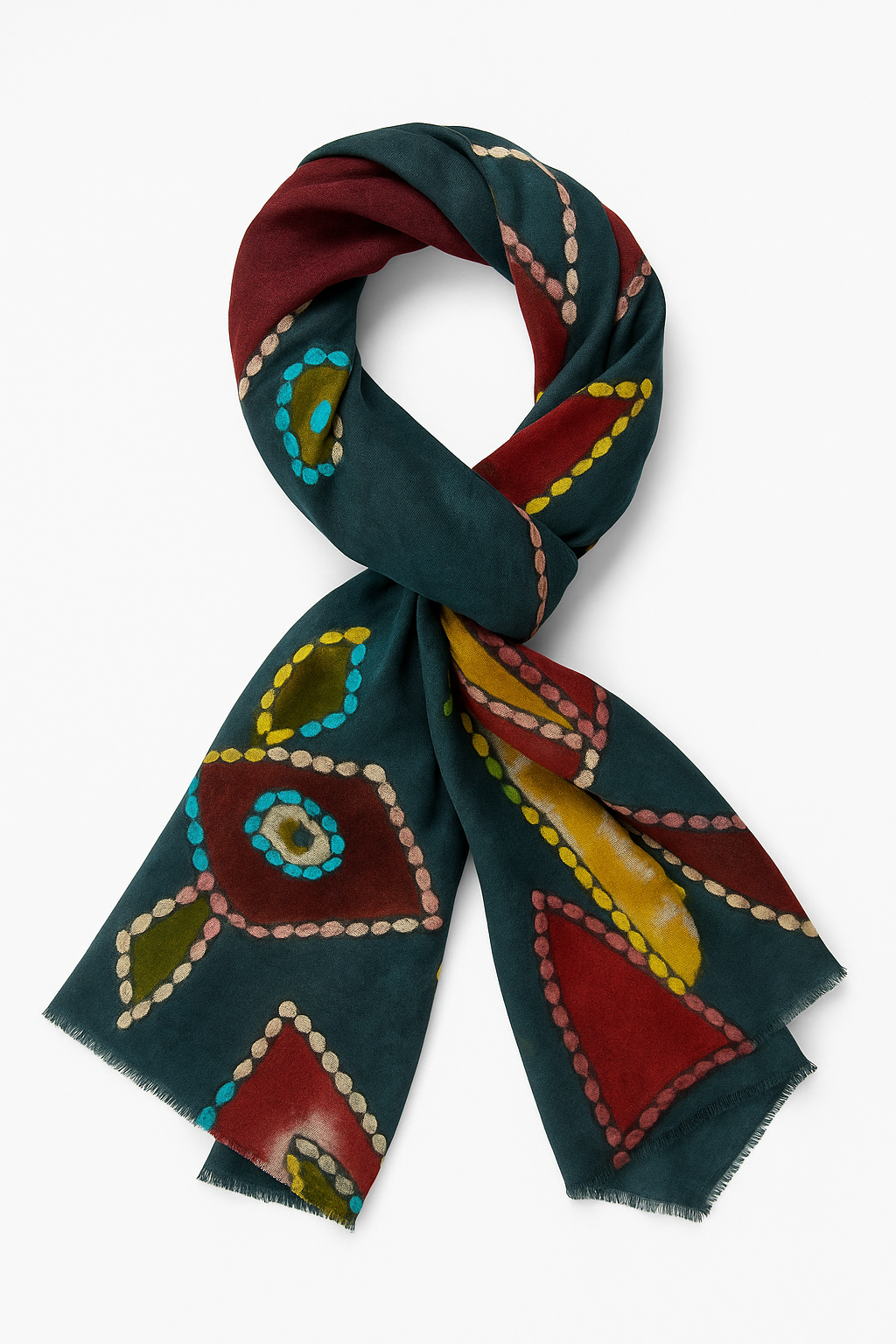 Giglio Milano sciarpa Ricamato