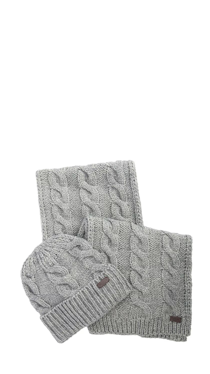 Barbour Jesmond Beanie And Scarf Gift Set