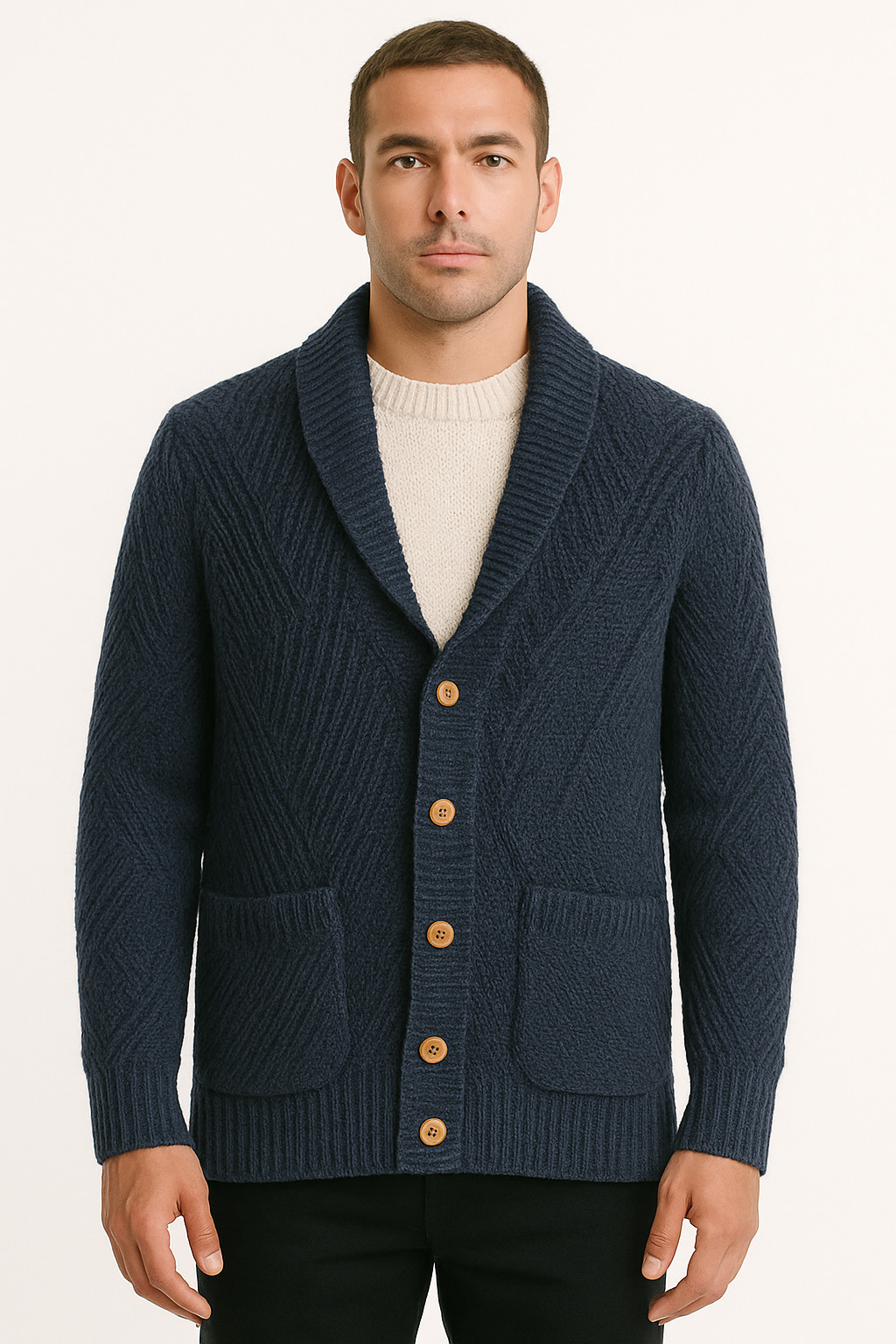 Telacruda Cardigan in lana