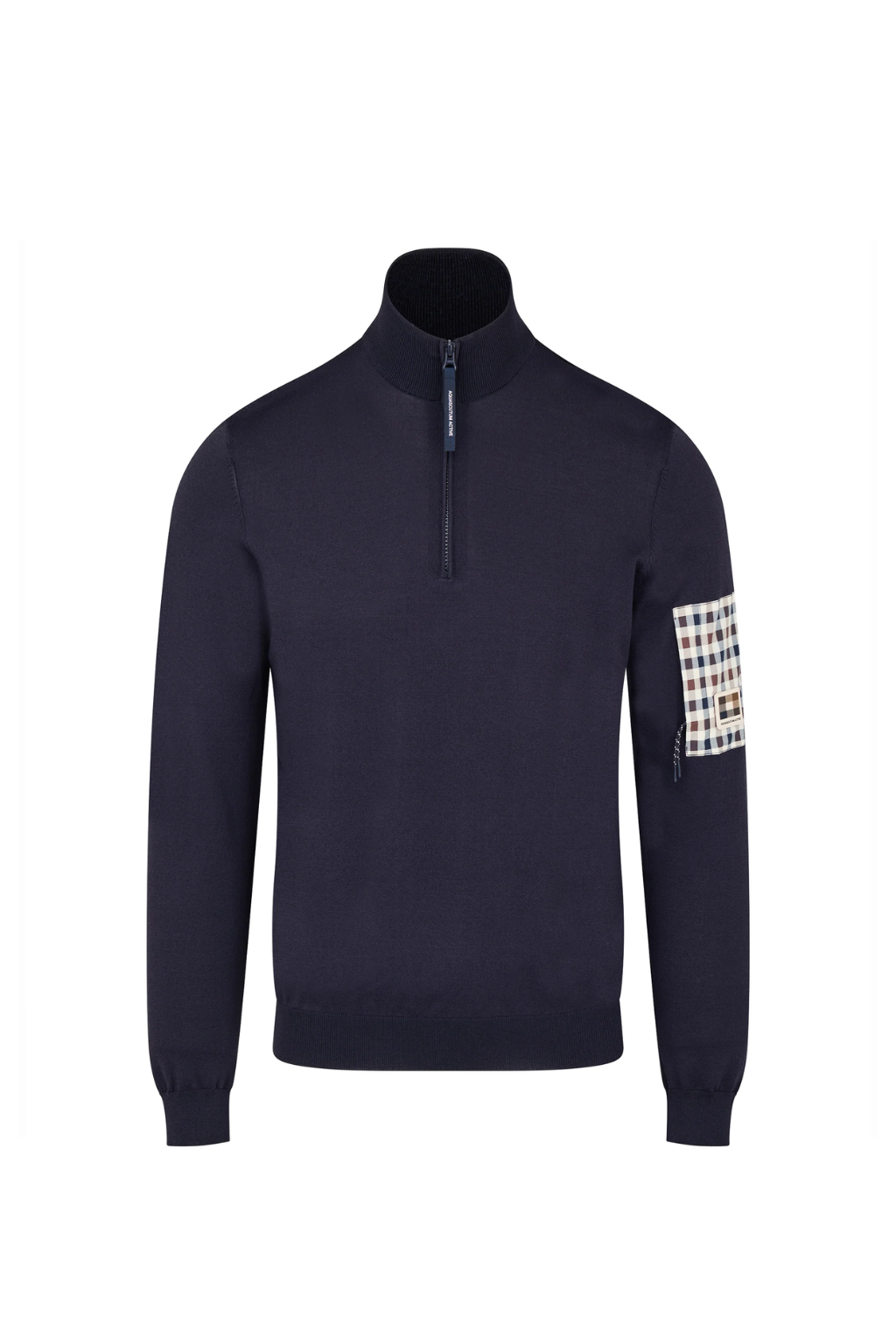 aquascutum 1/4 zip tech sweater