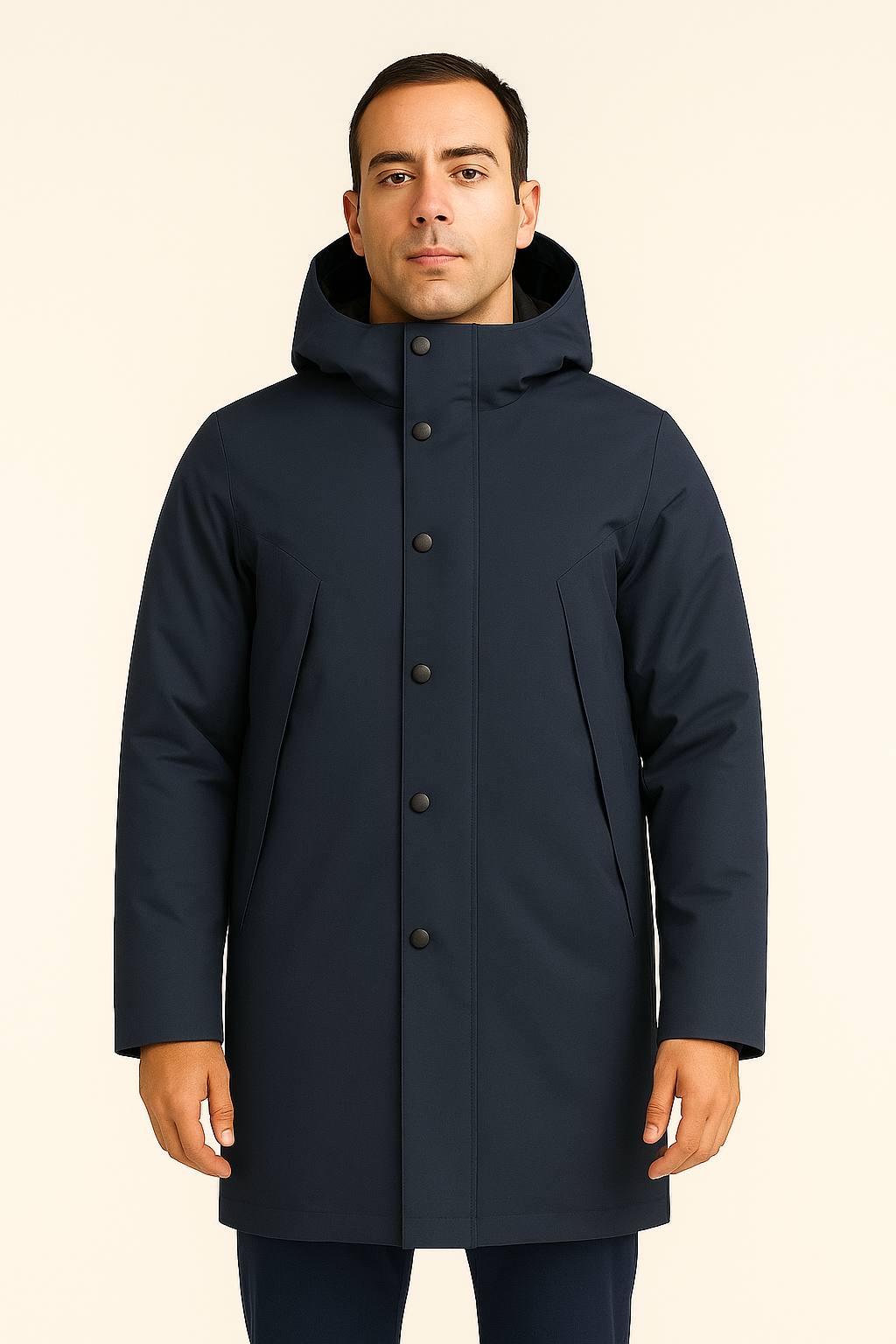 Piquadro Giaccone uomo impermeabile in tessuto traspirante