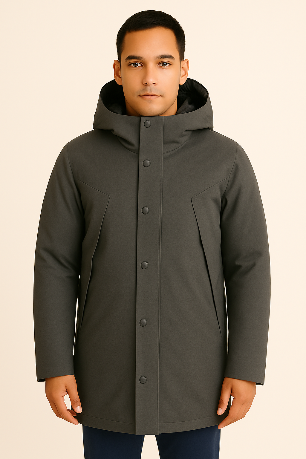 Piquadro Giaccone uomo impermeabile in tessuto traspirante